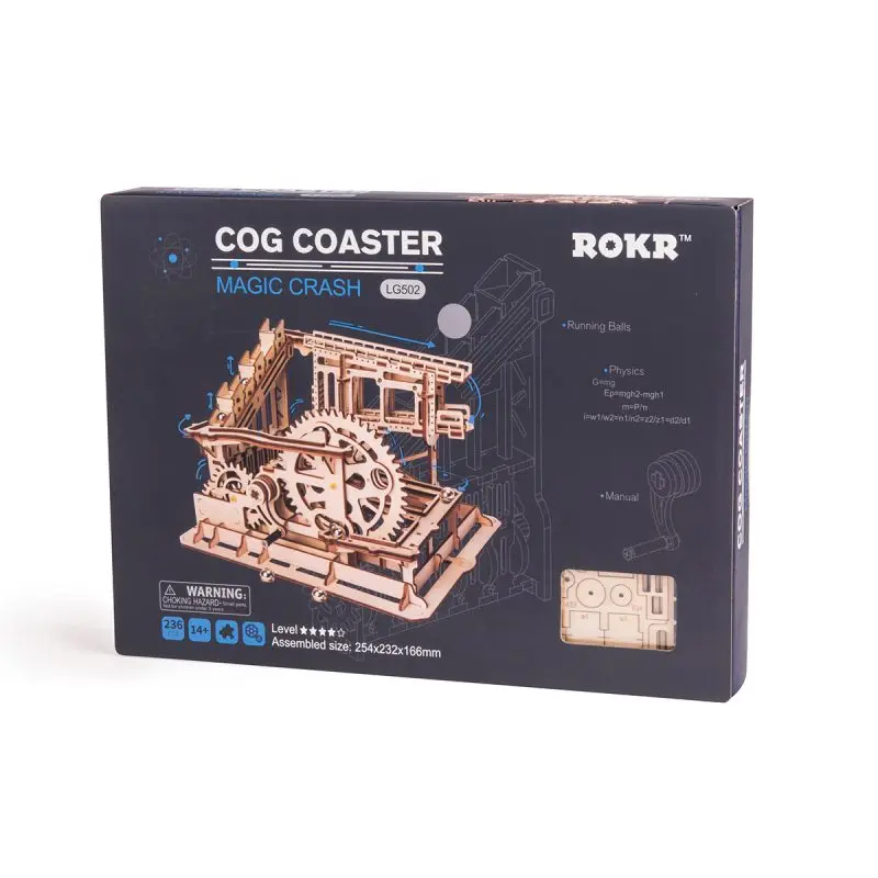 Robotime Rokr USウェアハウスLG502 Diyメカニカルマーブルラン 