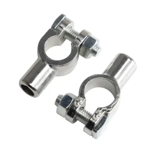 Brass Plated Tin Iron Screw Post Positive Negative Gender Car Lithium Battery Terminals for Automotive Boat Yacht