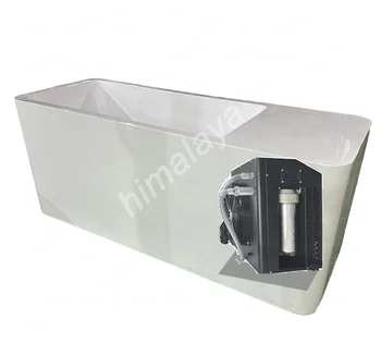 free standing acrylic all in one ice bath cold plunge recovery camping tub with water chiller