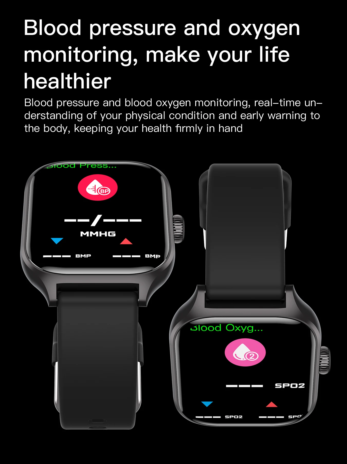 H16 Bluetooth smart watch Blood pressure sleep monitoring wrist brightening screen watch
