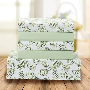 Comfort Ultra-Soft Double Brushed 6-Piece Microfiber Sheet Set Beautiful Tropical Patterns, and Vibrant Solid Colors, Luxury