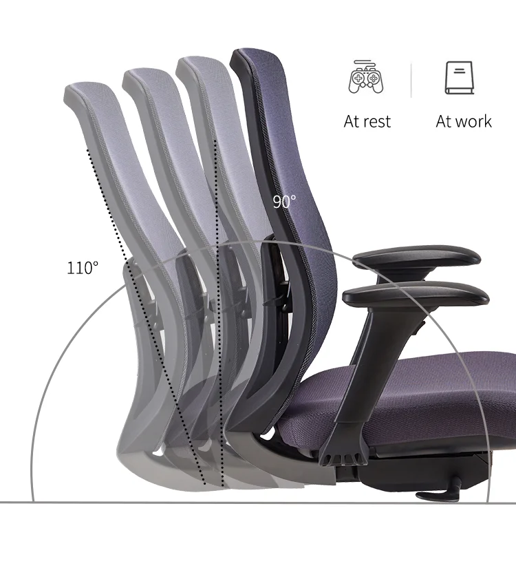 Office Chair Revolving Middle Back Mesh details