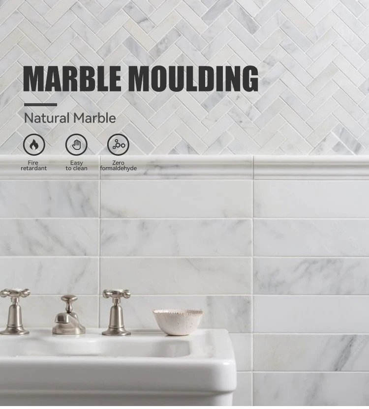 Villa Marble Door Trim Border Trimming Stone White Marble Moulding Edge