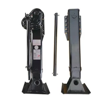 28T-80T Heavy Duty Iron Trailer Landing Gear Adjustable Support Legs New Replacement Parts for Semi-Trailer Axle