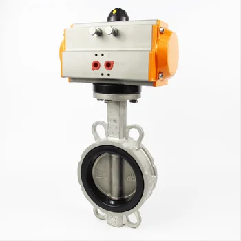 Pneumatic Actuator Type Control Stainless Steel Butterfly Valve