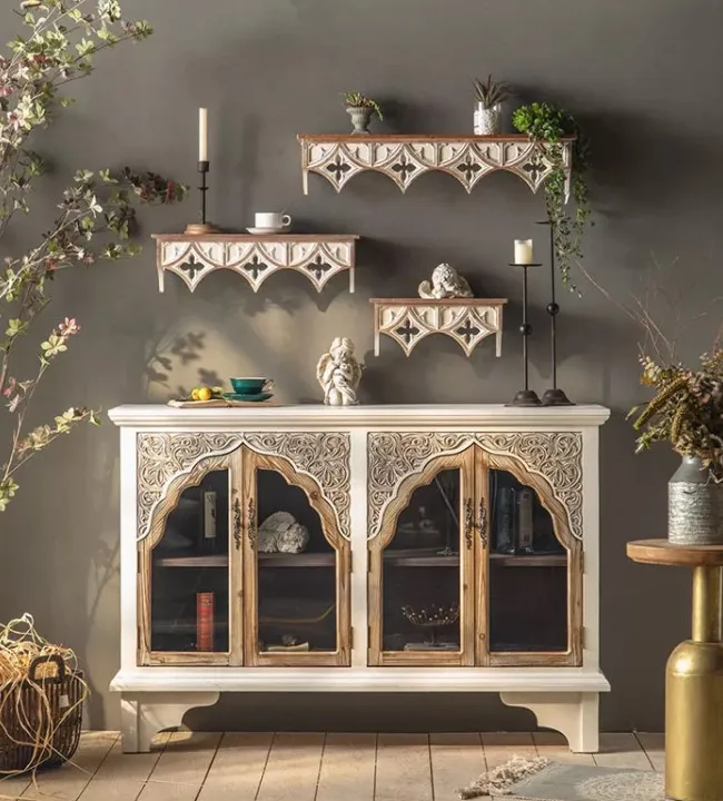 Антикварные художественные декоративные шкафы дверные Угловые ящики винтажные кедровые для