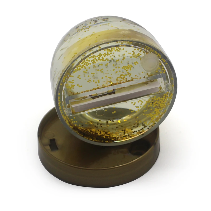 Hot Sale Custom Gold Pretty Cheap Photo Frame Snow Globe Funny Snow Globes With Photo Insert