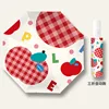 Plaid apple automatic umbrella
