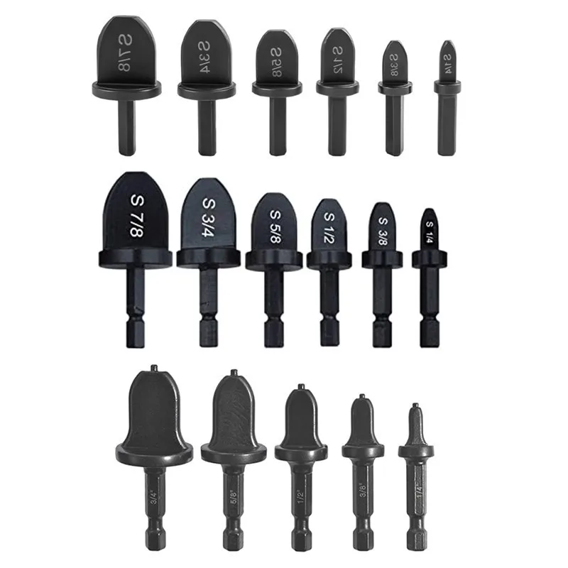 Набор трубок-расширителей 6 шт. с шестигранным треугольным хвостовиком расширитель труб для кондиционера воздуха медная труба развальцовки