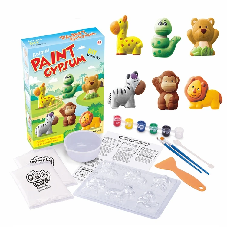 Best Selling Diy Gypsum Painting Set Kids Educational Crafts And Arts