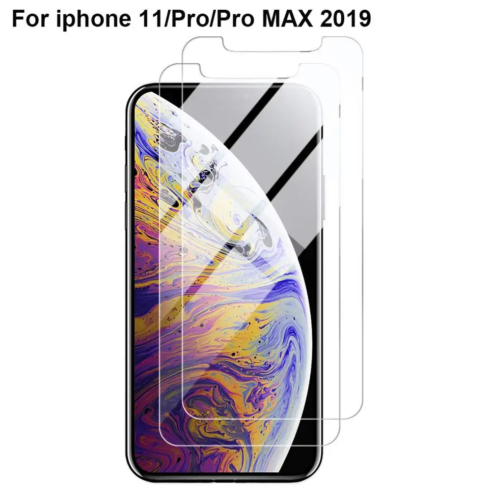 Закаленное стекло для iPhone 11/11 pro/11 pro Max, защита экрана 9H 2.5D 0,33 мм, прозрачная Высококачественная защита экрана