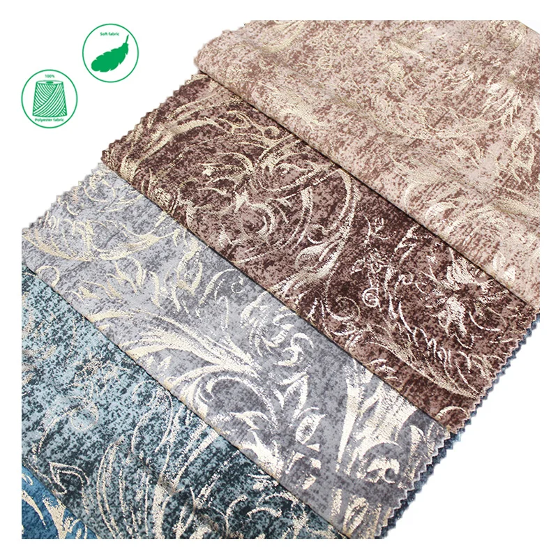 Sofa Fabric Holland Velvet Printing and Glue Emboss Decorative Fabric for Chair Pillow Eco-friendly