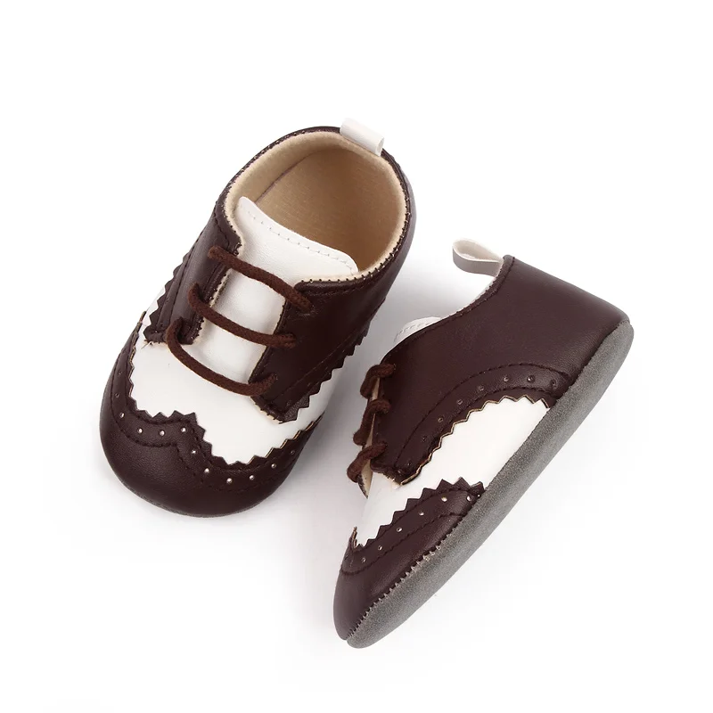 British Design Baby Leather Shoes Spring and Autumn New Soft Bottom Baby Toddler Boy Shoes manufacture