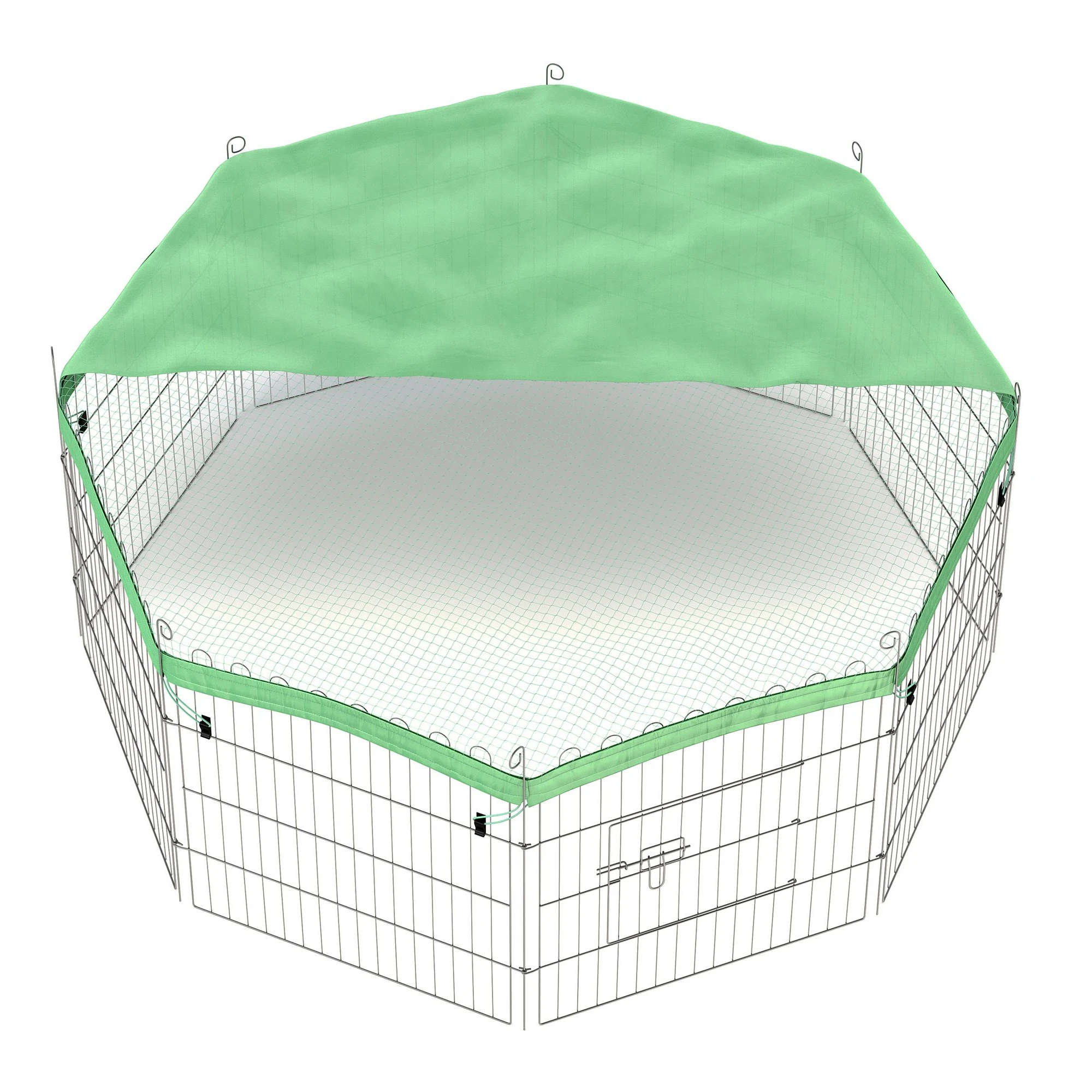 Outdoor Puppy Run Rabbit Cage Foldable Pet Playpen With Cover - Buy Pet ...