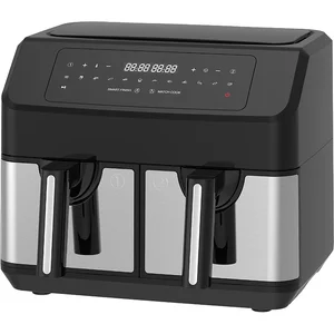 New Launch Digital Touch Screen LCD Display Aluminum Intelligent Smokeless Electric Fast Heating Toaster Air Household Outdoor