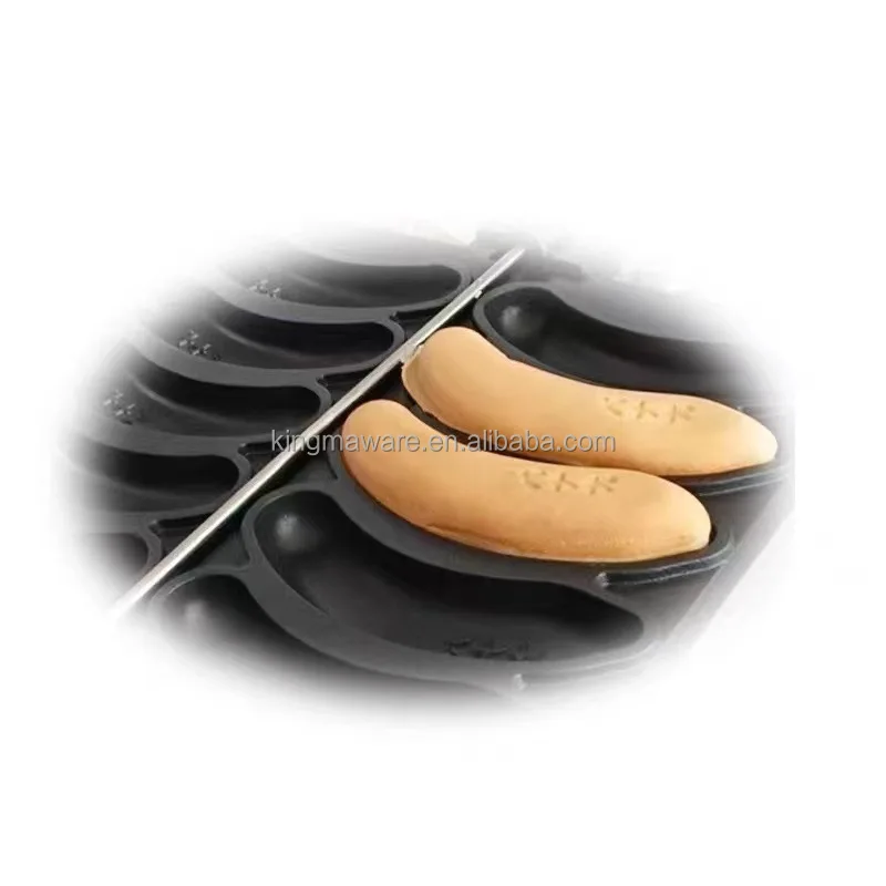 Automatic 110v 220v Electric Banana Shape Cake  Street Food Machine