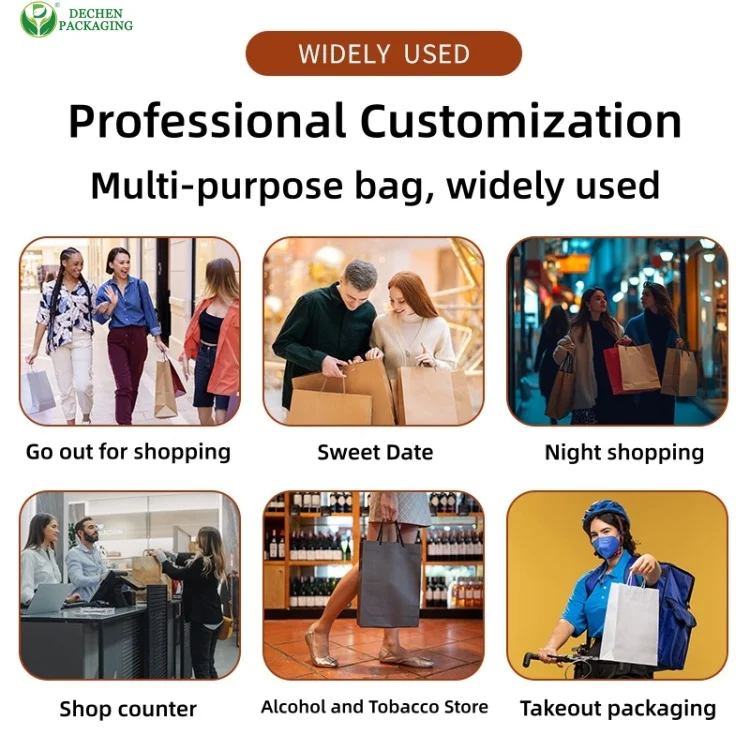  Apparel & Shoe Store Paper Bags with Rope Handles