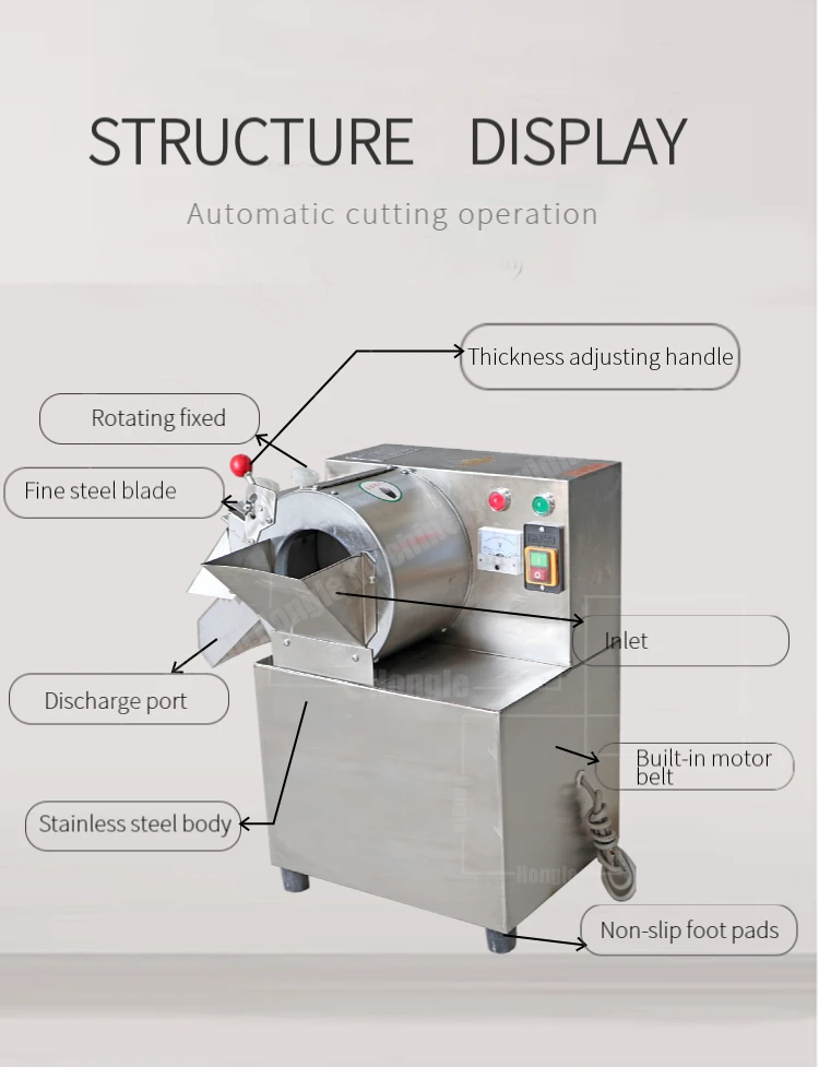 A57 Industrial Spiral Vegetable Cutter Slicer Shredder Electric Commerical Vegetable Root Cutting Machine supplier