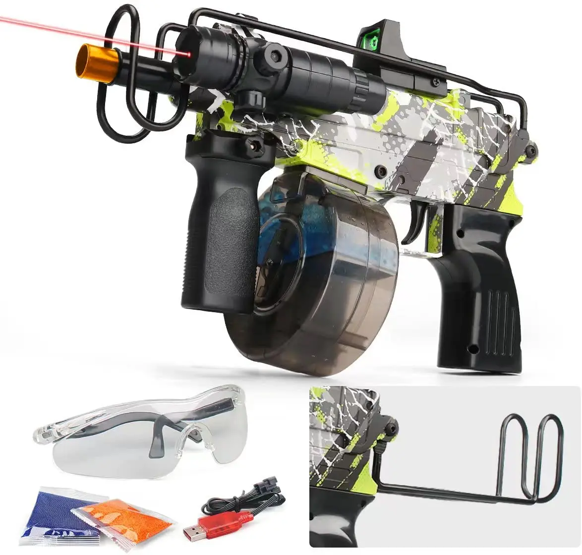 Electric Toy Gun Gel Bullet Water Gel Balls Blaster M416 Akm 47 Shooter Backyard Fun Outdoor 