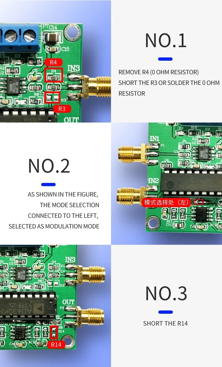 AD630 Lock-in Amplifier Board Module for Weak Signal Conditioning