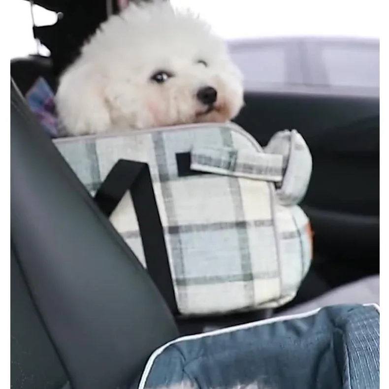 Mesh Window Optional Winbate 100% Waterproof Dog Car Seat Cover with Storage Pocket Dog Seat Cover Hammock with Side Flaps- Quilted Heavy-Duty Scratchproof Nonslip Machine Washable Universal Fit 