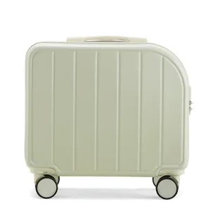 Unisex 18 Inch Boarding Suitcase with Silent Universal Wheels for Travel Luggage Case  with Hard Shell Trolley Suitcase