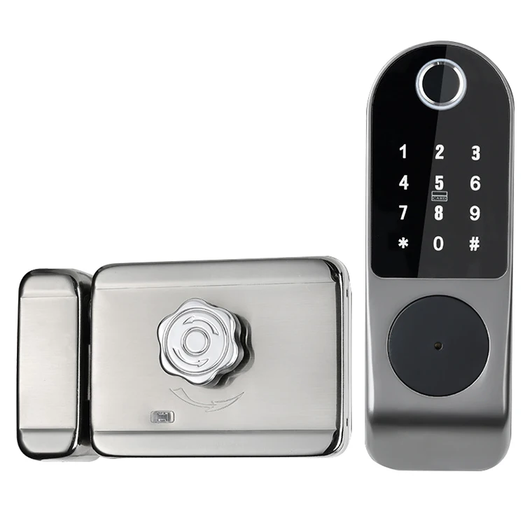 high security hotel card lock door lock fingerprint smart door