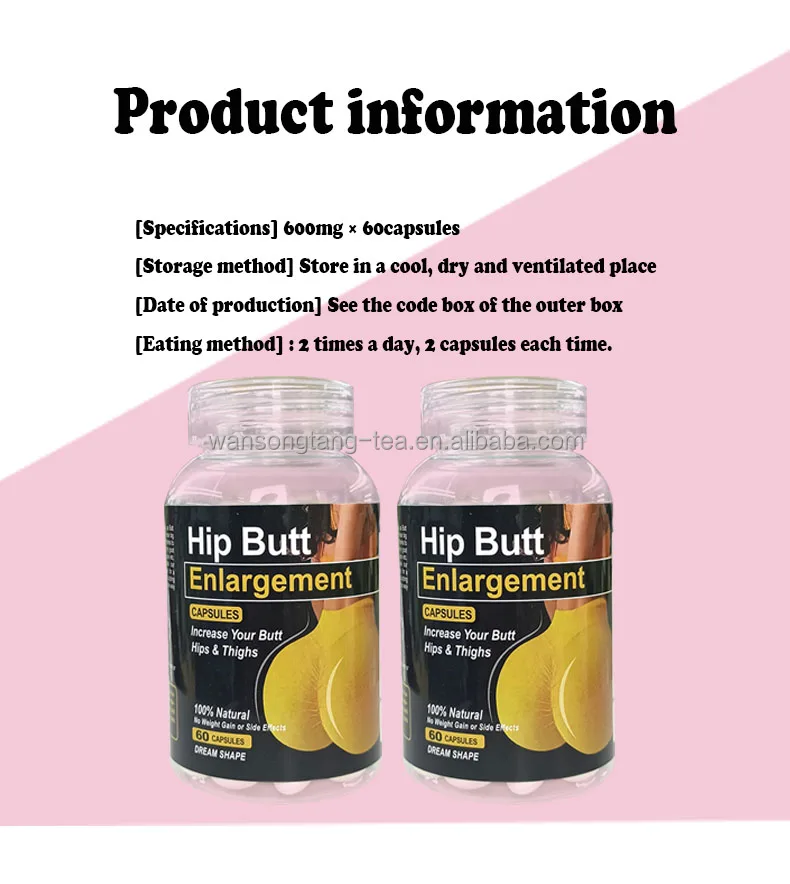 Big Hip And Butt Capsule Tight Solft Rivate Label Butt Enhancement ...