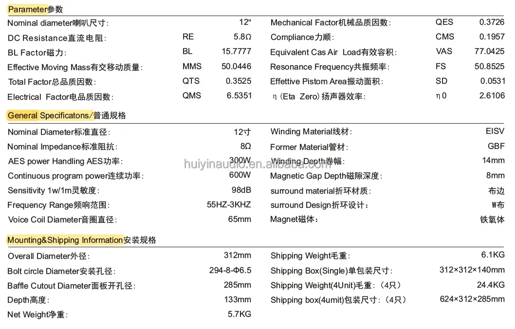 Specifications