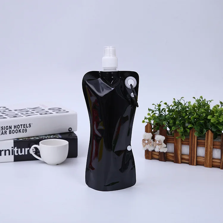 Custom Logo Printed Eco-Friendly Foldable Drink Bag Transparent Plastic Water Bottle for Sports Mountaineering Portable preview 6