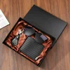 m3014-1 Set de 4 piezas - llavero, billetera, gafas de sol - caja de regalo