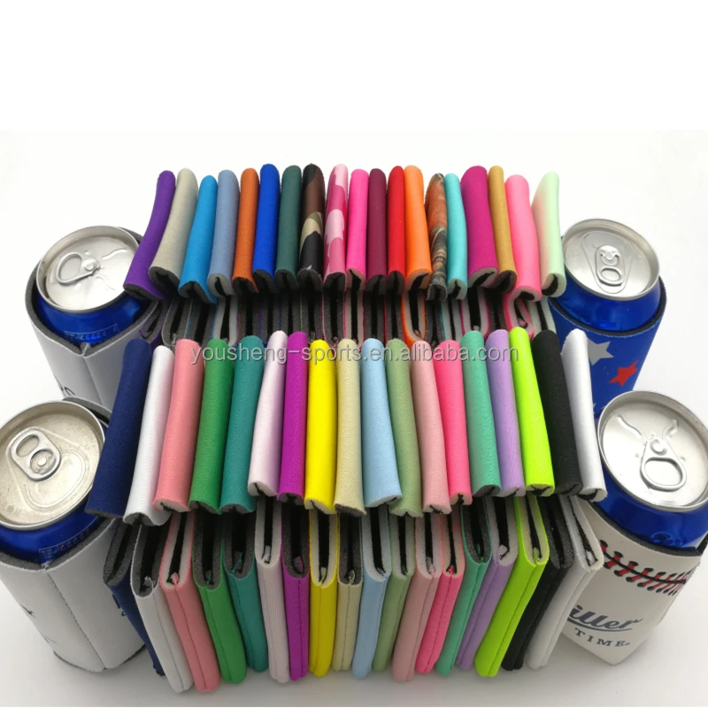 Colorful Mini Trash Pen Cooler Bags Custom Neoprene Insulated Beer Holder Suction Spray Paint Holder Cartoon Cold Cooler Can