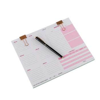 High Quality Office Undated Goal Agenda Daily Monthly Yearly Spiral Journal Planner Habit Tracker