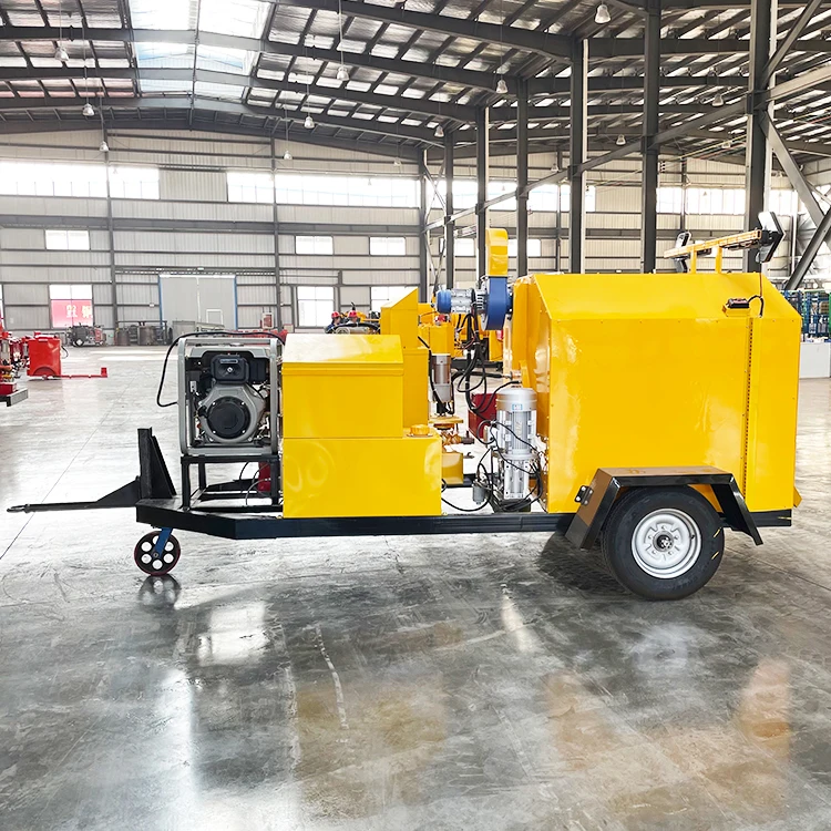 Small Mobile Asphalt Plant Continuous Mixing Type Mini Batching Plant Cold Mix Asphalt Mixer Truck
