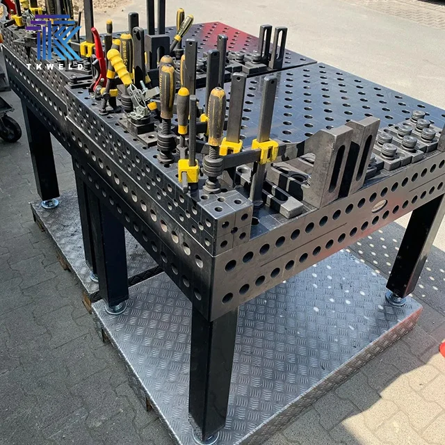 TKweld Customizable 3D Flexibility D16/D28 Welding Table High Quality Steel Adjustable Height for Soldering Stations New PLC