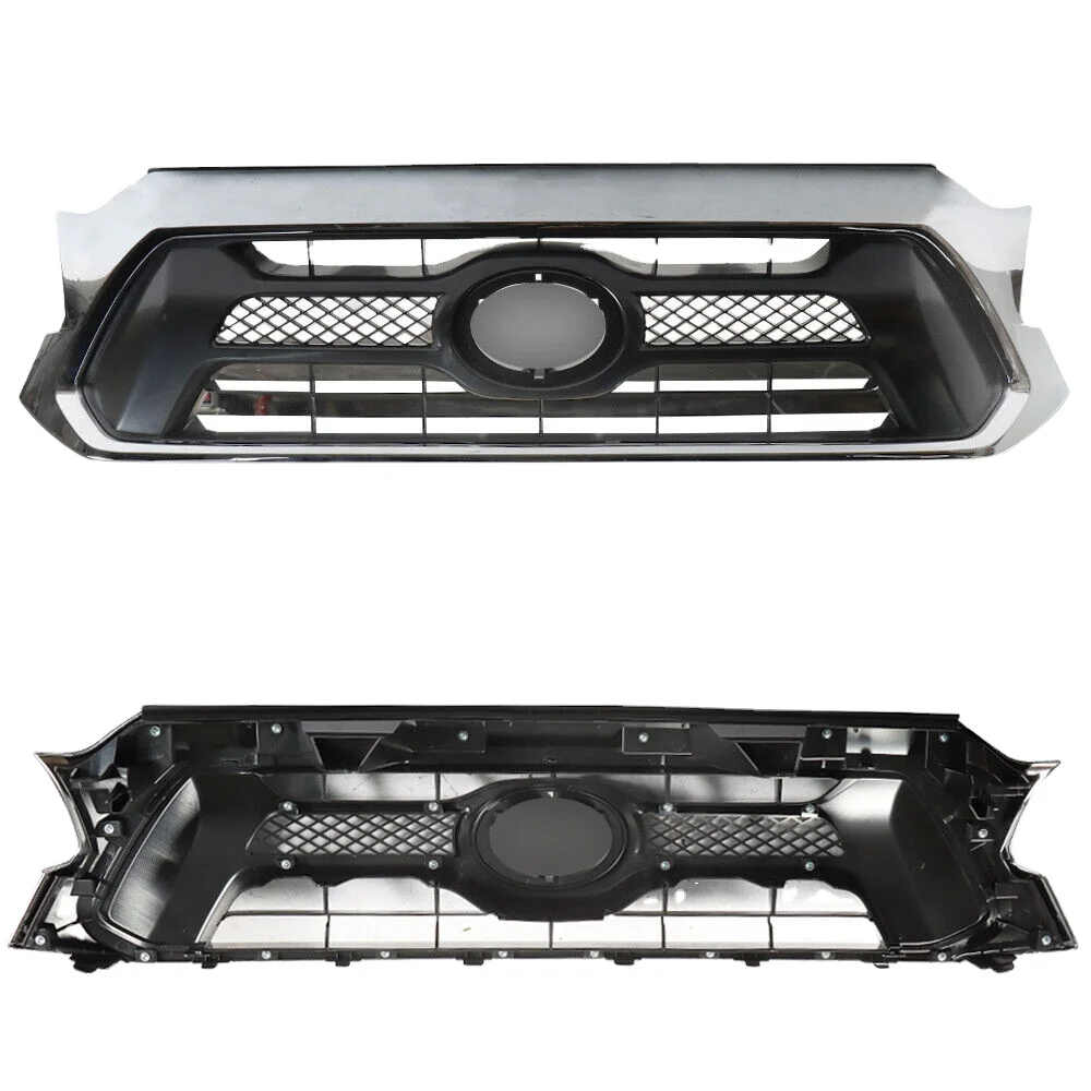 53100-04491 OEM front grille black chrome upper plastic grille for TOYOTA tacoma 2012-2015