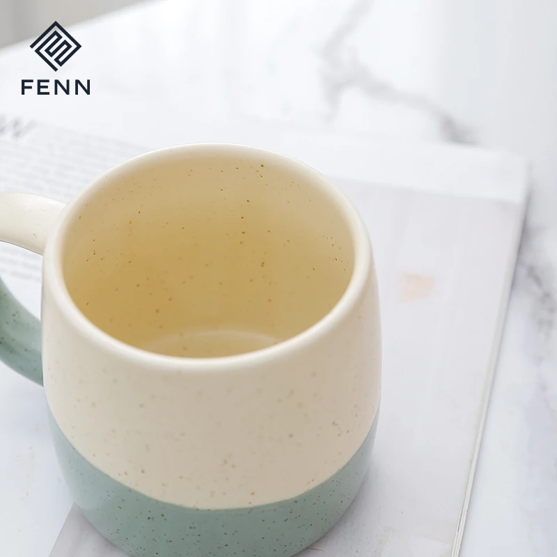 product fenn splash ink nordic ceramic clay mug porcelain splatter campfire mug ceramic speckled ceramic mug handmade sublimation cup-63