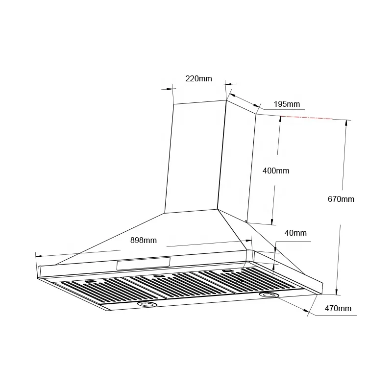 Smart Cooker Hood Kitchen 30 Inch Stainless Steel Wall Mounted Kitchen