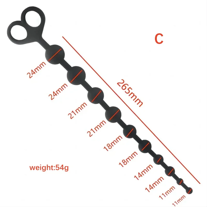 6-stage anal progression system with pull ring