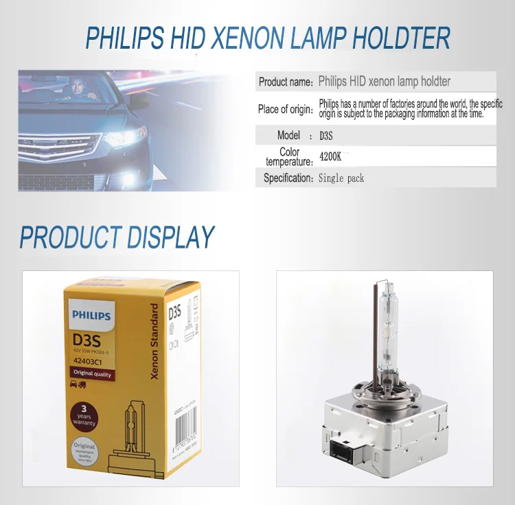 HID Xenon Light 42403c1 D3s 35W for Car Headlight Bulb - China