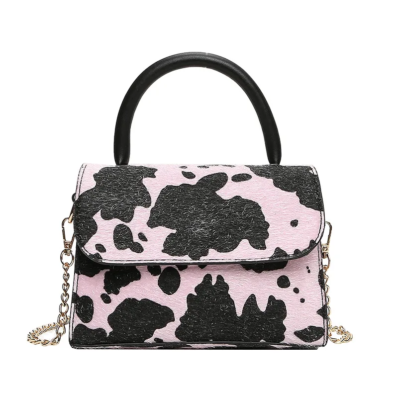 guangzhou manufacturer cow print handbag 2021 Alibaba