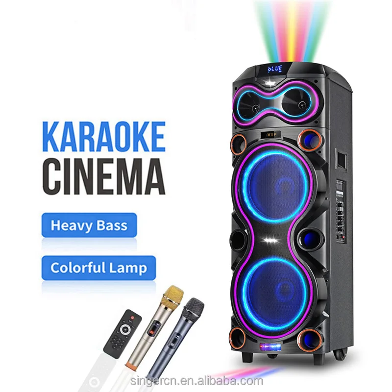 JT-1230 2x12インチポータブルLEDパーランテbtスピーカービッグ