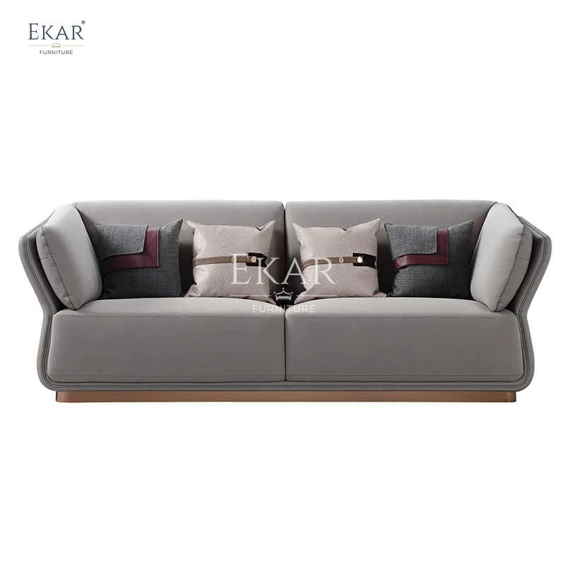 product new design italian red copper hardware living room comfortable modular sofa-67