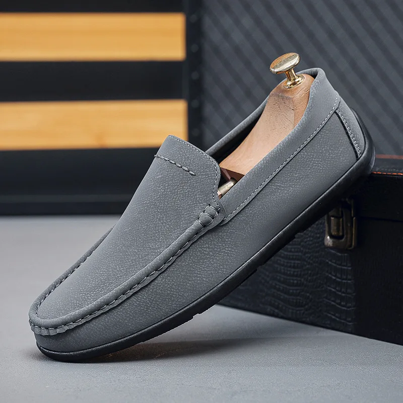 Smart Men's Suede Leather Loafers Stylish Comfortable