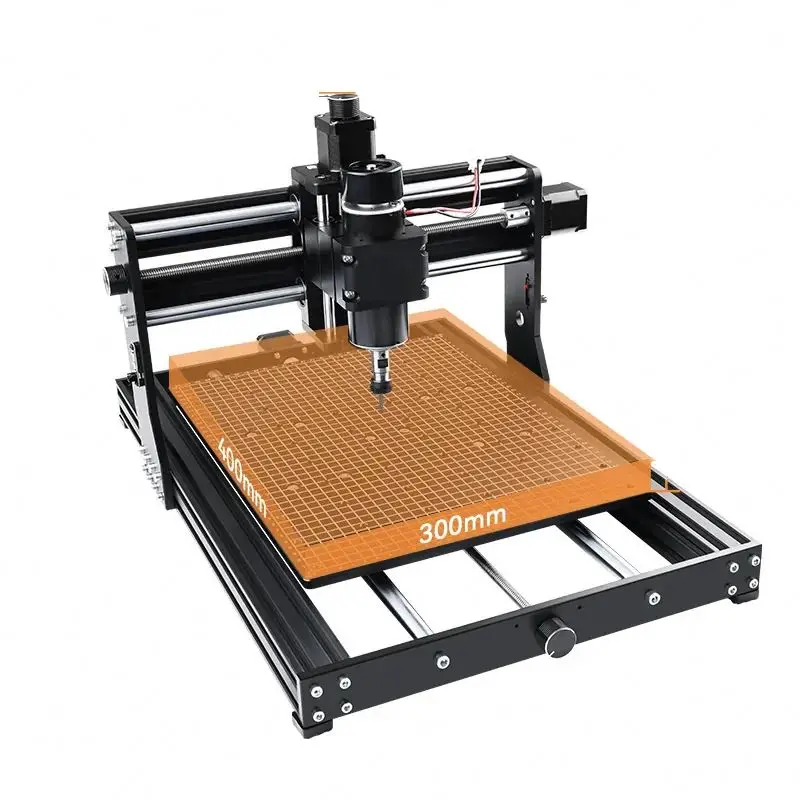 DIY 4030 3D Model Maker, Rotary CNC Machine, Wood, Acrylic, Heavy-duty Woodworking Furniture Carving and Cutting Machine