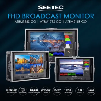 SEETEC ATEM156S-CO 15.6 Inch Portable Broadcast Monitor OEM Factory Wholesale with Logo Customization 3G-SDI Full HD detail image