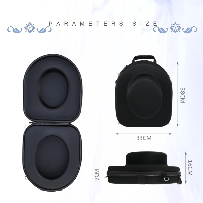 Wholesale Custom Logo Portable Plastic Hat Case Waterproof Carrying Cowboy Hat Travel EVA Hat Case supplier