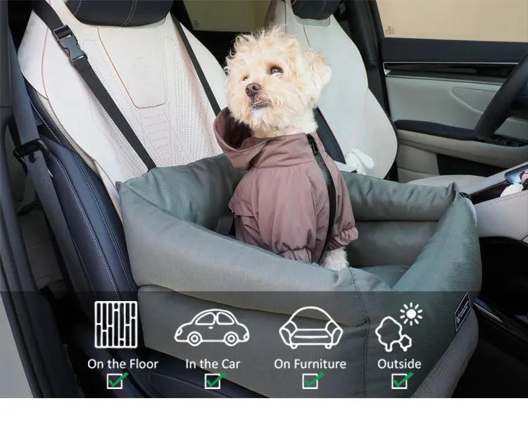 Peppy Buddies 2-in-1 oxford pet bed and dog car seat overview
