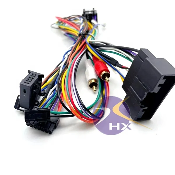 Hot Sale Auto Stereo Car Radio Wire Harness Plug Cable Audio Connector 16 Pin Android Radio Connector Cables Pioneer Pure Copper