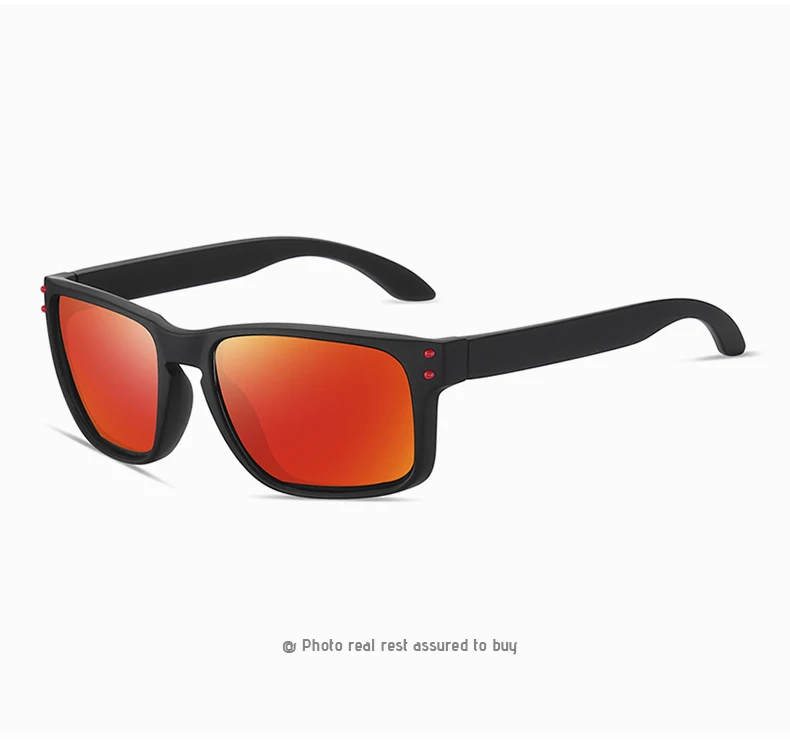 2022 New Square Tr90 Polarized Sunglasses Men Colored Driving Uv